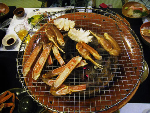 charcoal‐broiled crab